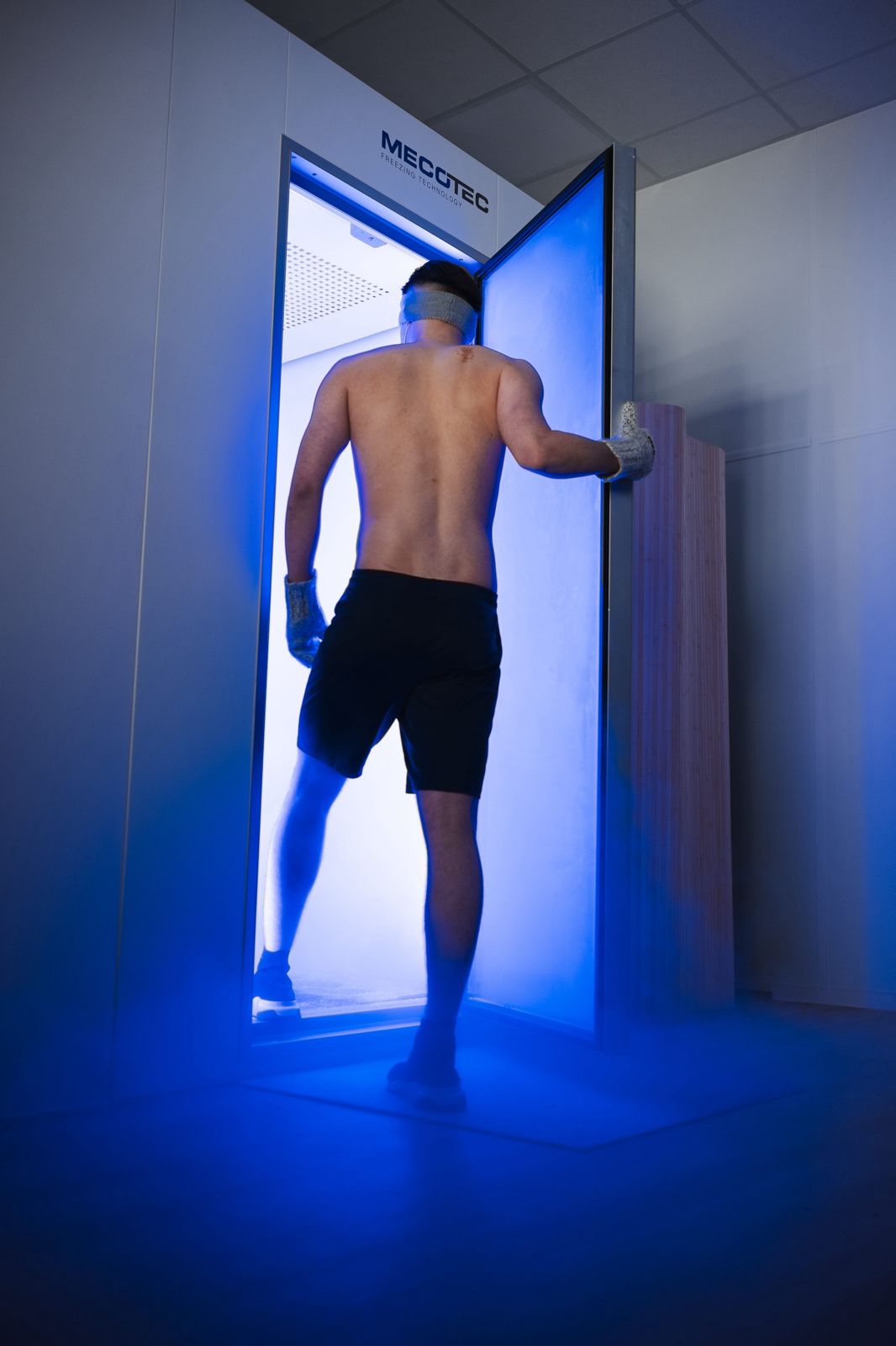 Whole body cryotherapy chamber at RegenSuites recovery studio in Basingstoke